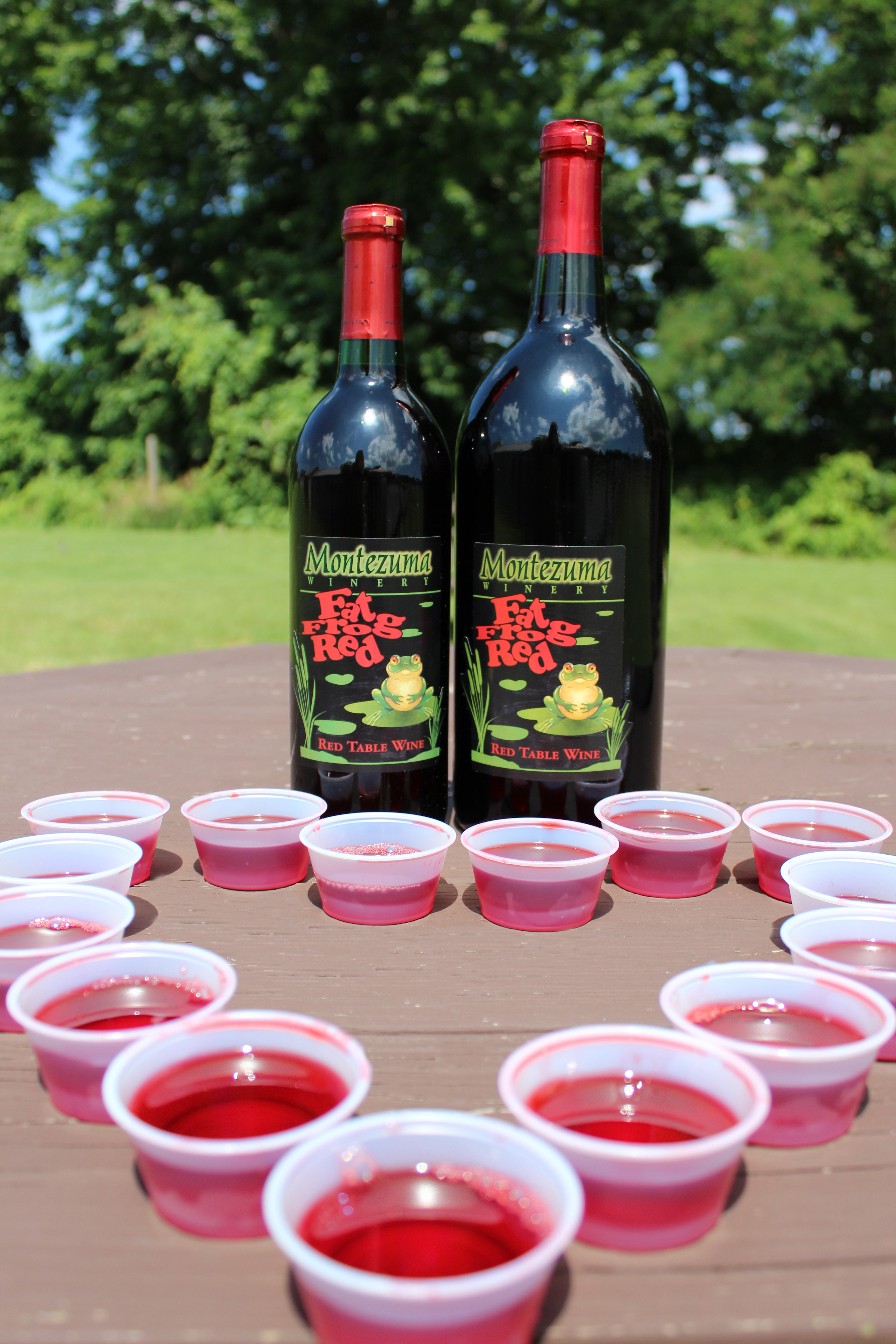 We love Fat Frog Red Jell-O shots